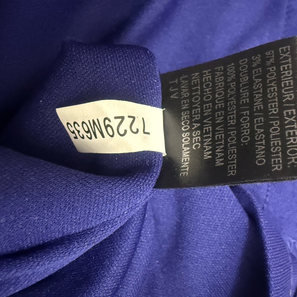Tahari Arthur S. Levine Royal Blue Sheath Dress Size 12 - Picture 11 of 11